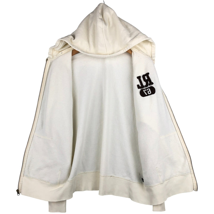Ralph Lauren Polo Jeans Company full-zip sweatshirt hoodie, size M cotton unbleached Vintage Second Hand