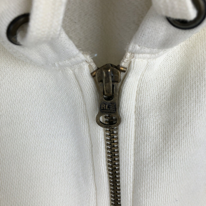 Ralph Lauren Polo Jeans Company full-zip sweatshirt hoodie, size M cotton unbleached Vintage Second Hand