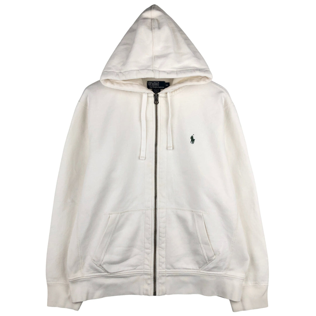 Ralph Lauren POLO by Ralph Lauren Sweat Full Zip Hoodie Men's XL cotton white type Vintage Second Hand