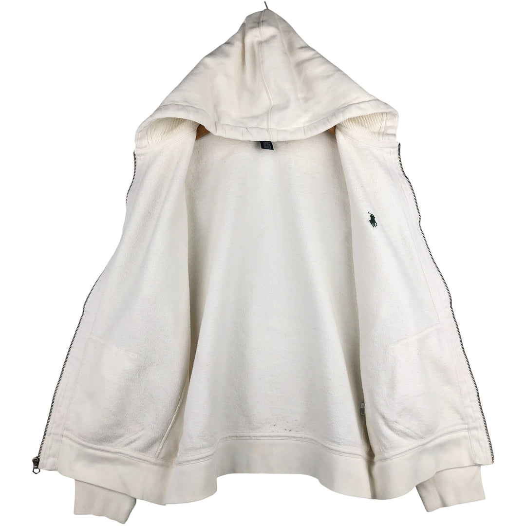 Ralph Lauren POLO by Ralph Lauren Sweat Full Zip Hoodie Men's XL cotton white type Vintage Second Hand