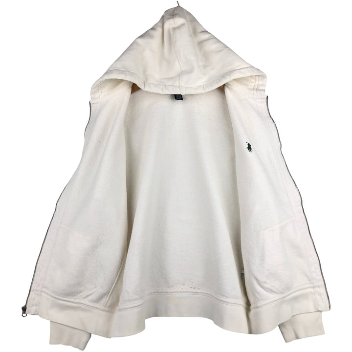 Ralph Lauren POLO by Ralph Lauren Sweat Full Zip Hoodie Men's XL cotton white type Vintage Second Hand