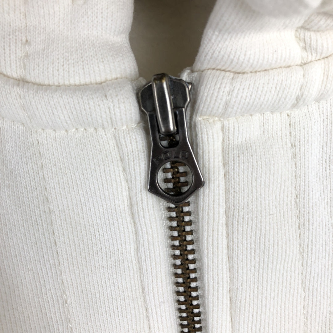 Ralph Lauren POLO by Ralph Lauren Sweat Full Zip Hoodie Men's XL cotton white type Vintage Second Hand