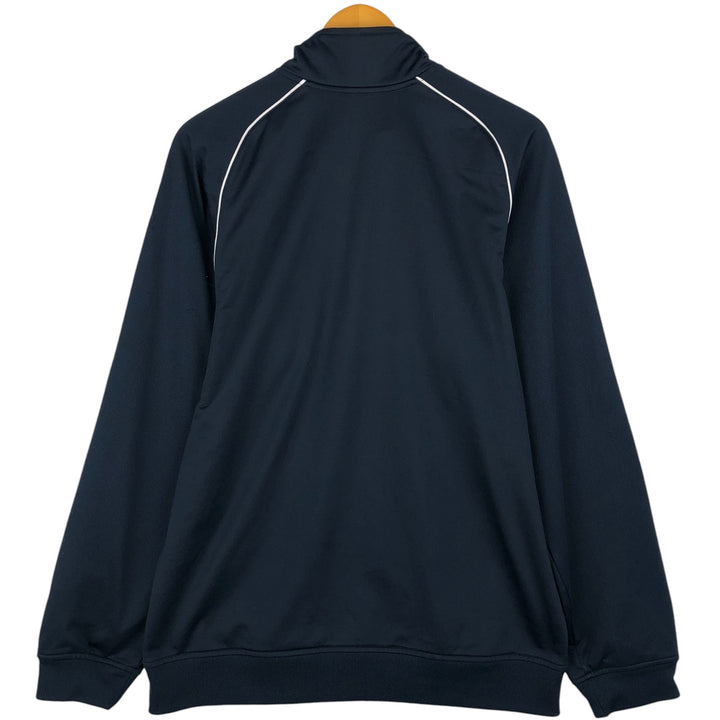 00'S adidas jersey track jacket, men's size M polyester navy blue type Vintage Second Hand