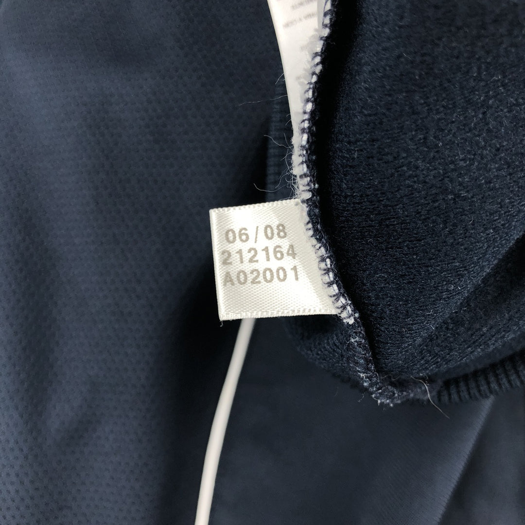 00'S adidas jersey track jacket, men's size M polyester navy blue type Vintage Second Hand