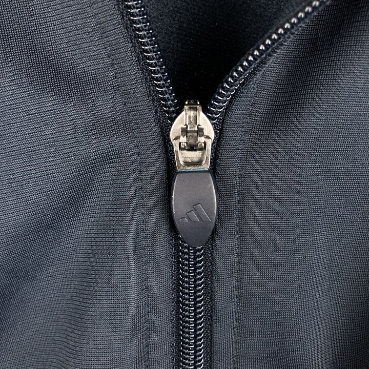 00'S adidas jersey track jacket, men's size M polyester navy blue type Vintage Second Hand