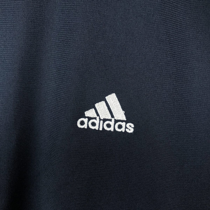 00'S adidas jersey track jacket, men's size M polyester navy blue type Vintage Second Hand