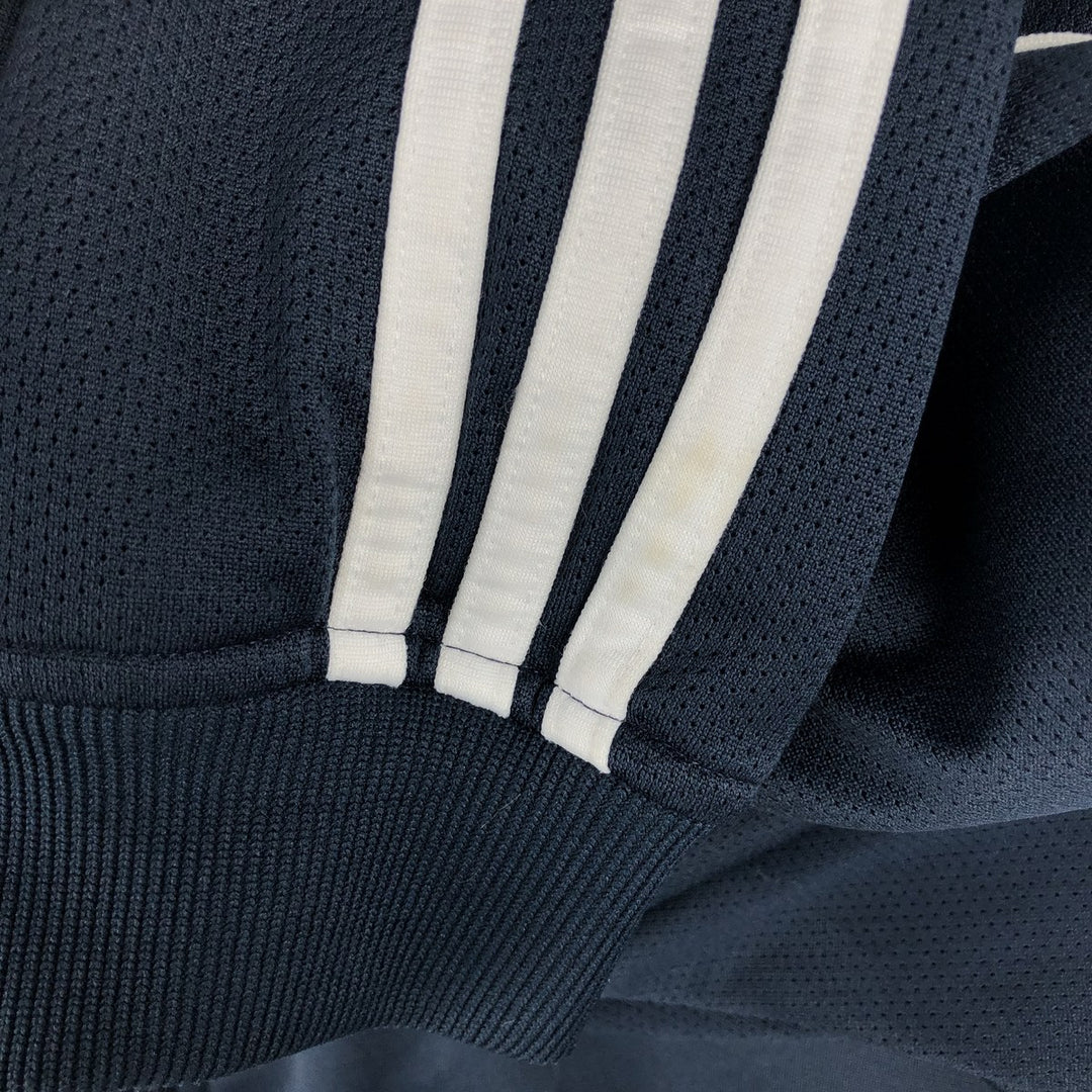 00'S adidas jersey track jacket, men's size M polyester navy blue type Vintage Second Hand