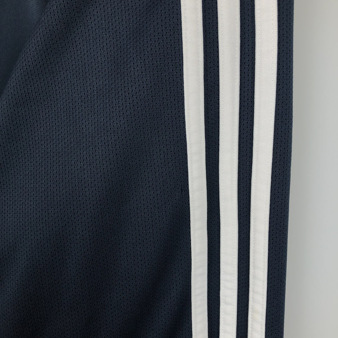 00'S adidas jersey track jacket, men's size M polyester navy blue type Vintage Second Hand