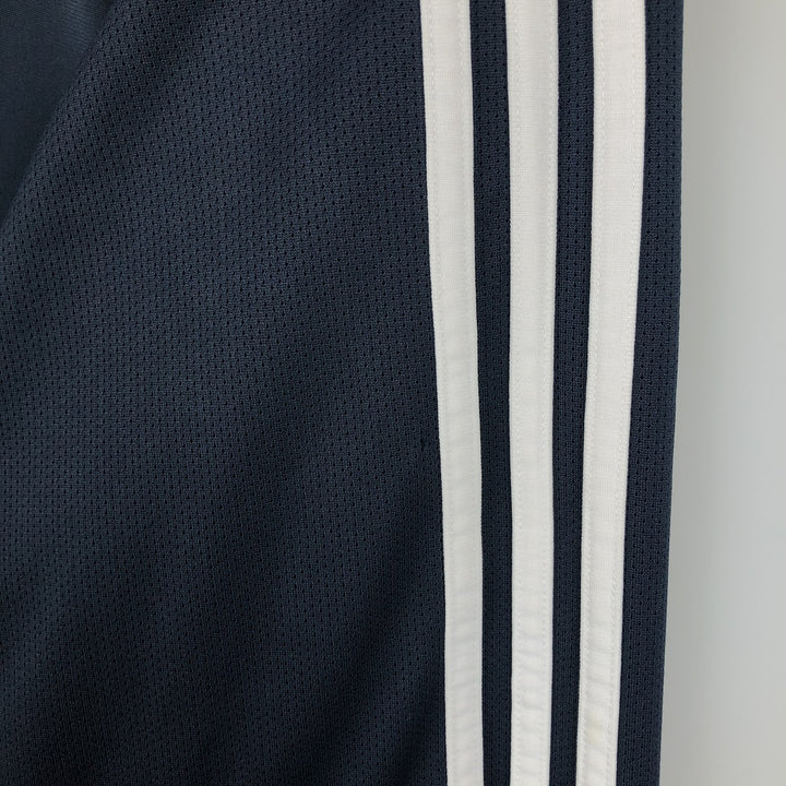00'S adidas jersey track jacket, men's size M polyester navy blue type Vintage Second Hand