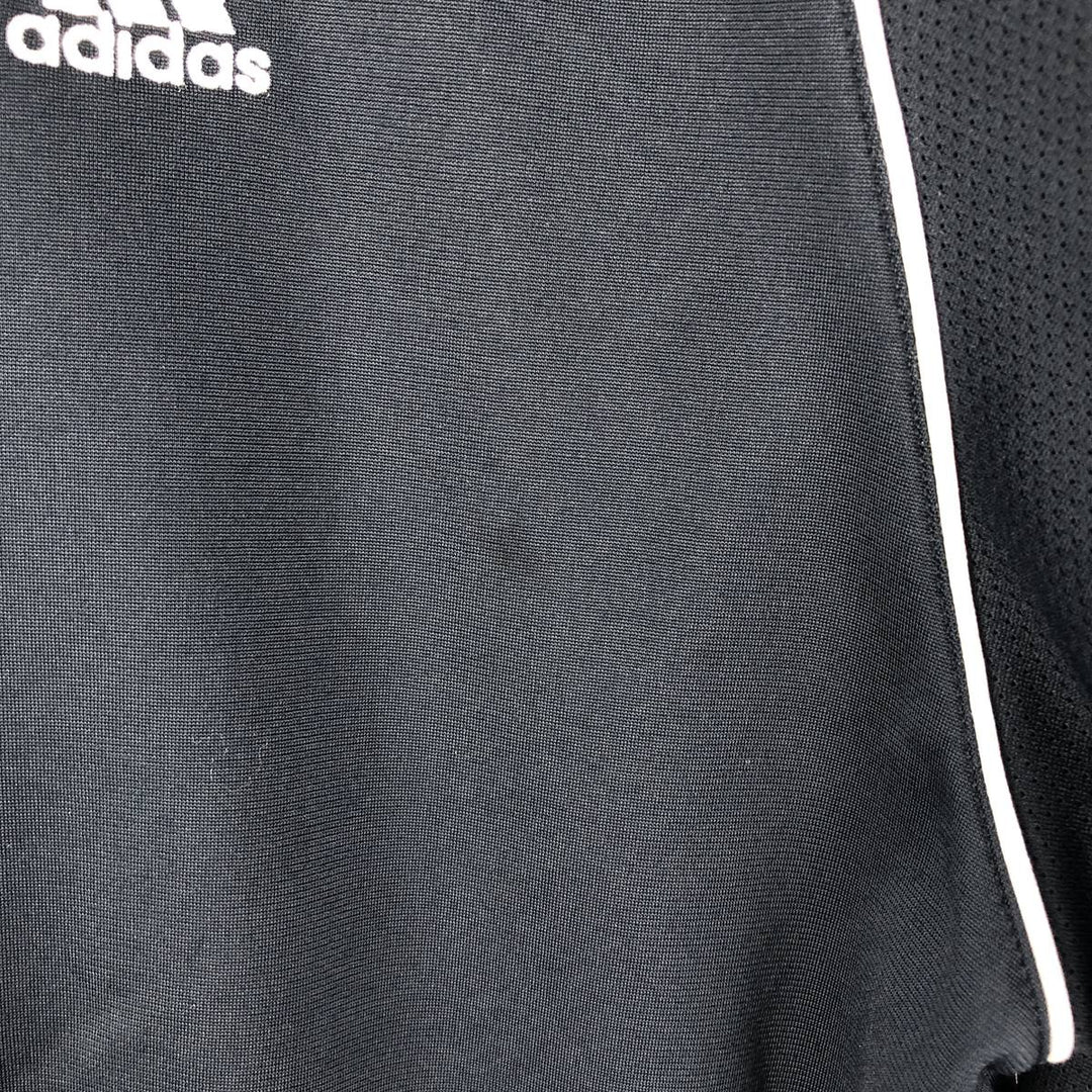 00'S adidas jersey track jacket, men's size M polyester navy blue type Vintage Second Hand