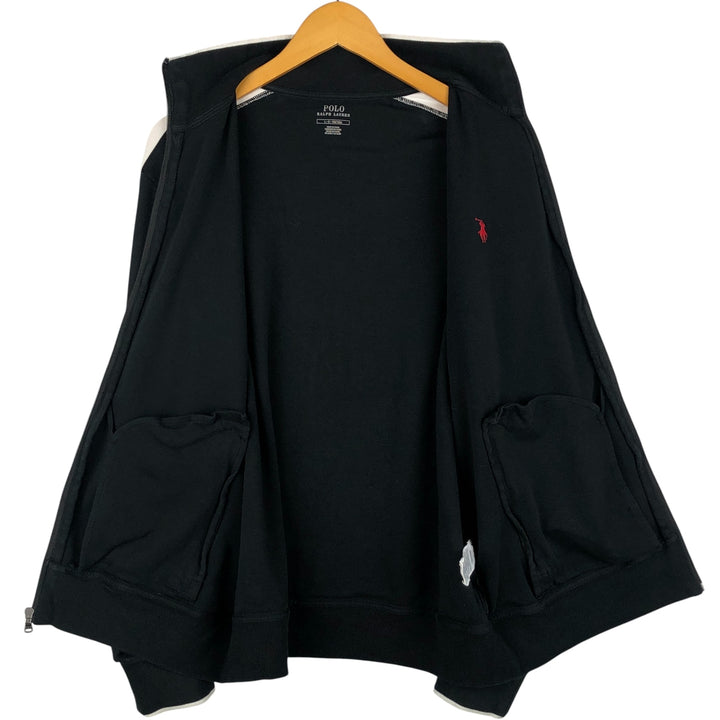 Ralph Lauren POLO RALPH LAUREN Jersey Track Jacket Men's Size L cotton black type Vintage Second Hand