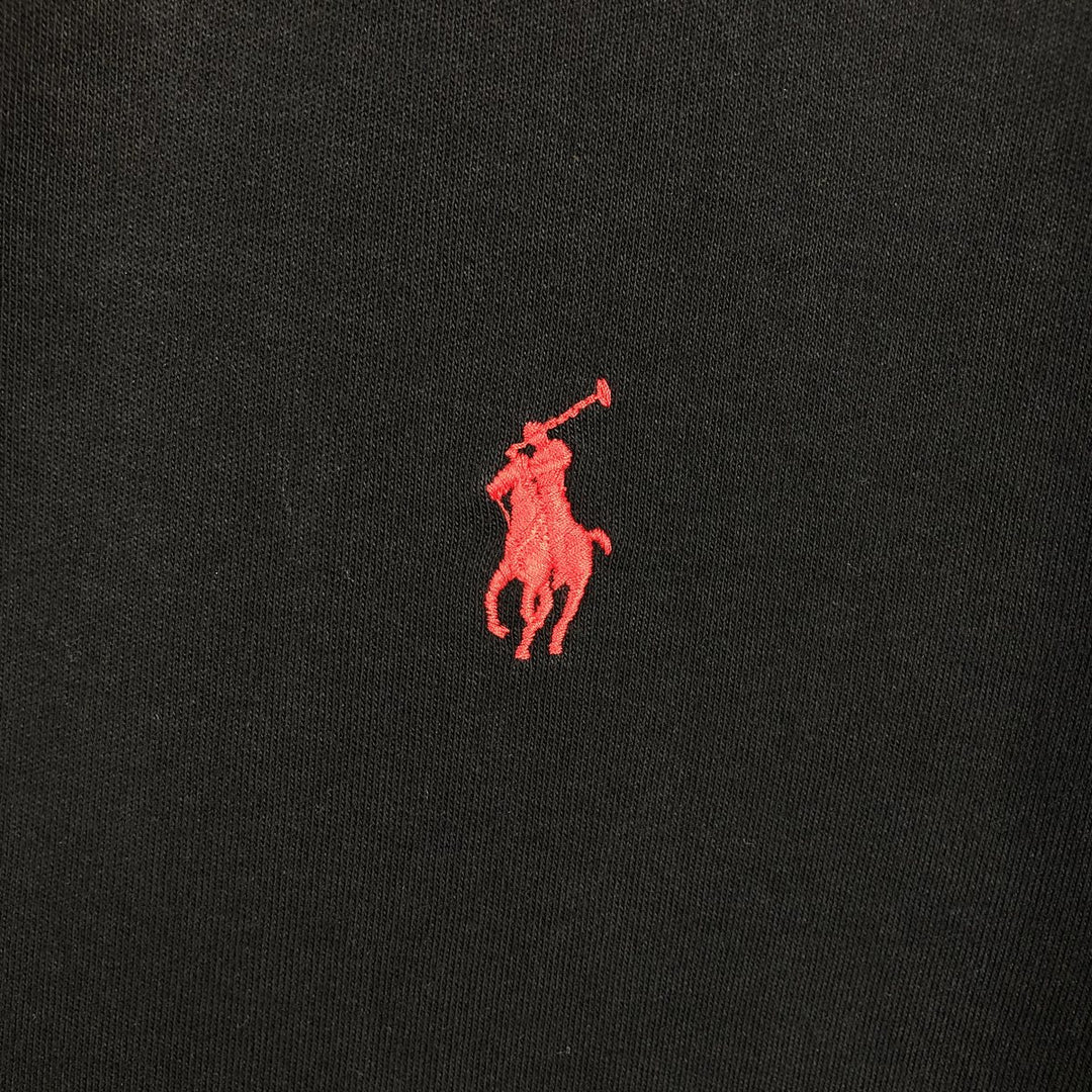 Ralph Lauren POLO RALPH LAUREN Jersey Track Jacket Men's Size L cotton black type Vintage Second Hand