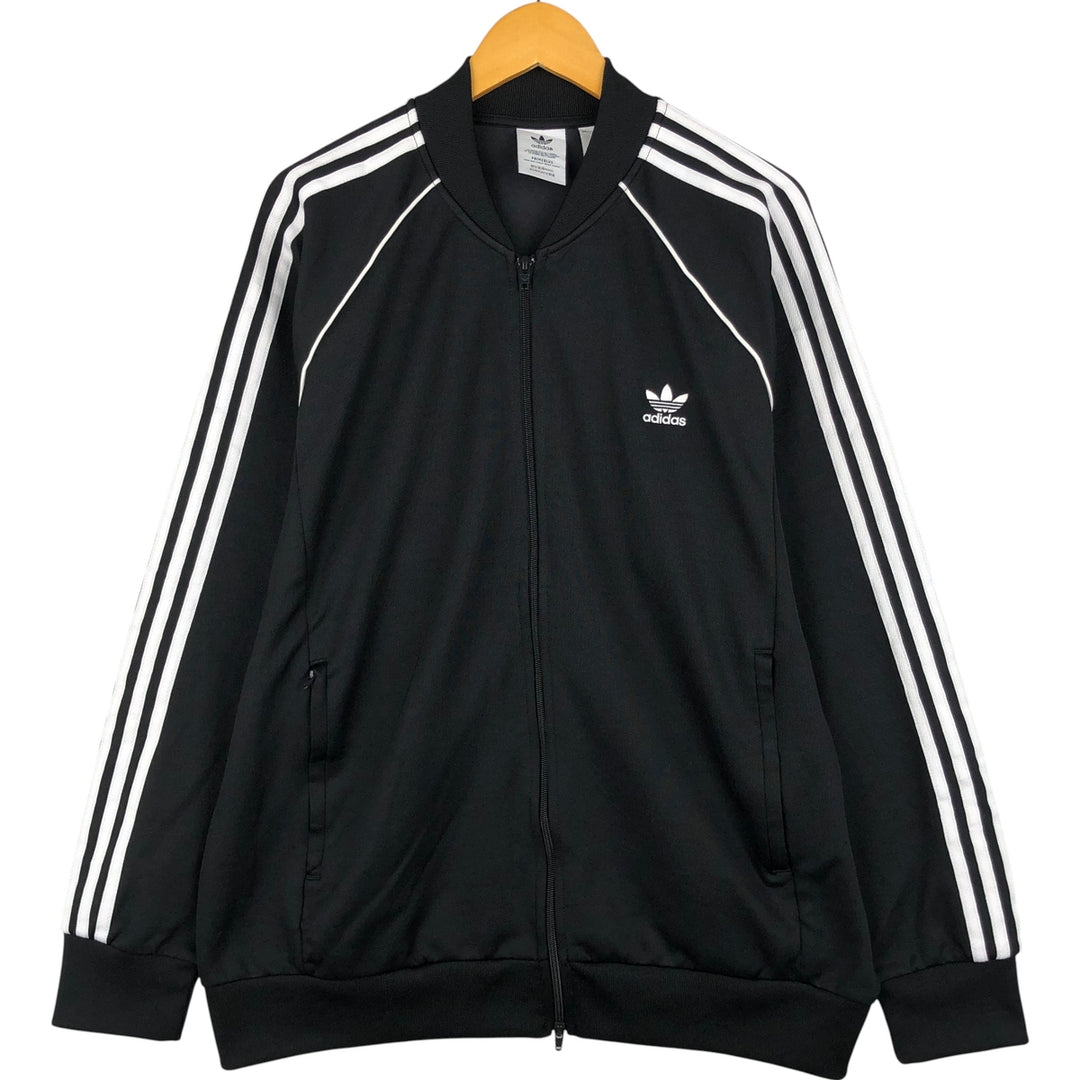 Adidas Originals Jersey Track Jacket, Men's XXL recycled polyester black type Vintage Second Hand