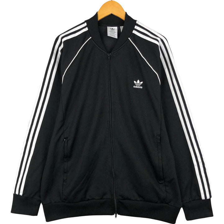 Adidas Originals Jersey Track Jacket, Men's XXL recycled polyester black type Vintage Second Hand