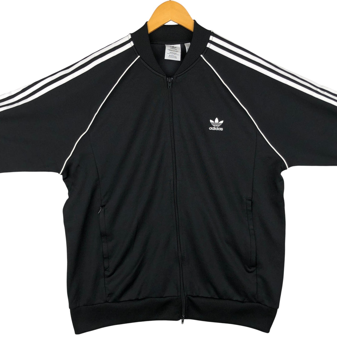 Adidas Originals Jersey Track Jacket, Men's XXL recycled polyester black type Vintage Second Hand