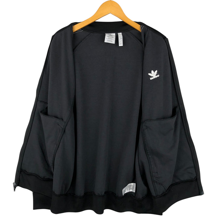 Adidas Originals Jersey Track Jacket, Men's XXL recycled polyester black type Vintage Second Hand