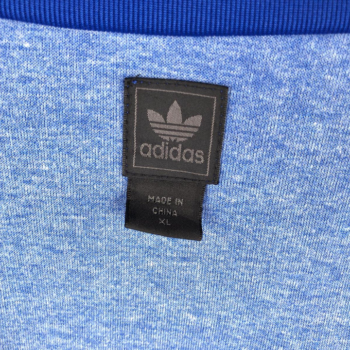 2000'S adidas Originals Italy National Football Team Track Jacket, Men's XL polyester blue type Vintage Second Hand