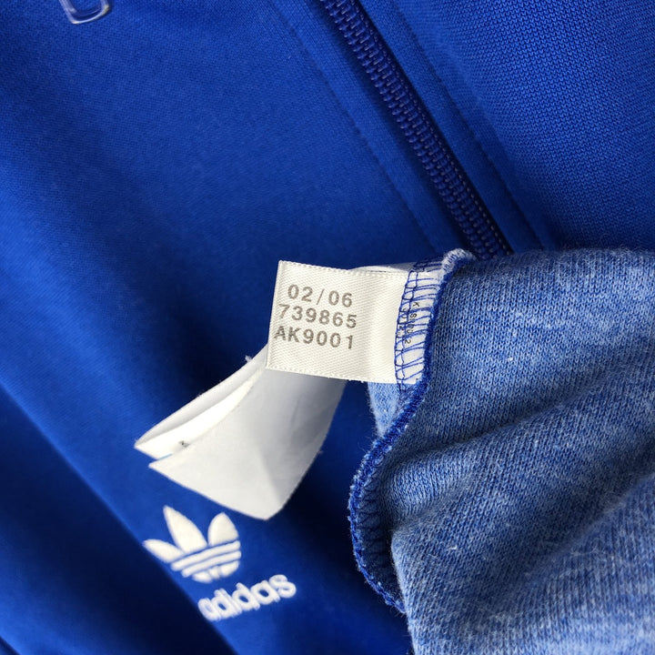 2000'S adidas Originals Italy National Football Team Track Jacket, Men's XL polyester blue type Vintage Second Hand