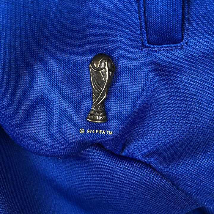 2000'S adidas Originals Italy National Football Team Track Jacket, Men's XL polyester blue type Vintage Second Hand