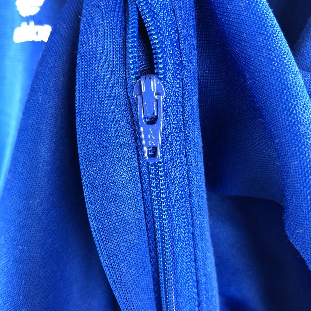 2000'S adidas Originals Italy National Football Team Track Jacket, Men's XL polyester blue type Vintage Second Hand