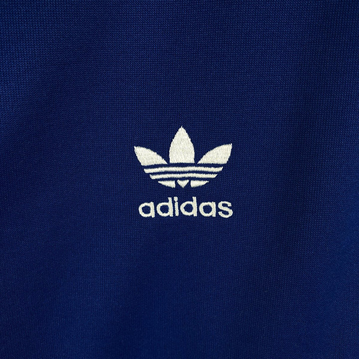 2000'S adidas Originals Italy National Football Team Track Jacket, Men's XL polyester blue type Vintage Second Hand