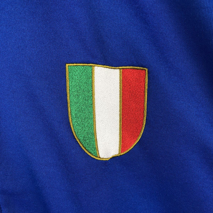 2000'S adidas Originals Italy National Football Team Track Jacket, Men's XL polyester blue type Vintage Second Hand