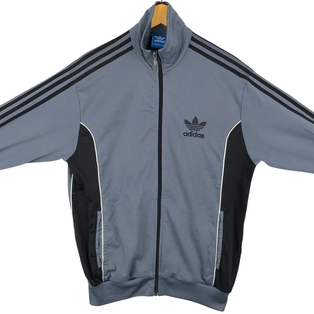 Adidas Originals Jersey Track Jacket Men's M polyester Charcoal Vintage Second Hand