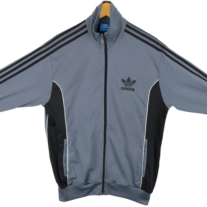Adidas Originals Jersey Track Jacket Men's M polyester Charcoal Vintage Second Hand