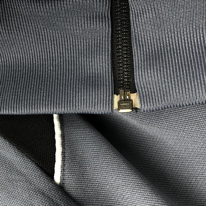 Adidas Originals Jersey Track Jacket Men's M polyester Charcoal Vintage Second Hand