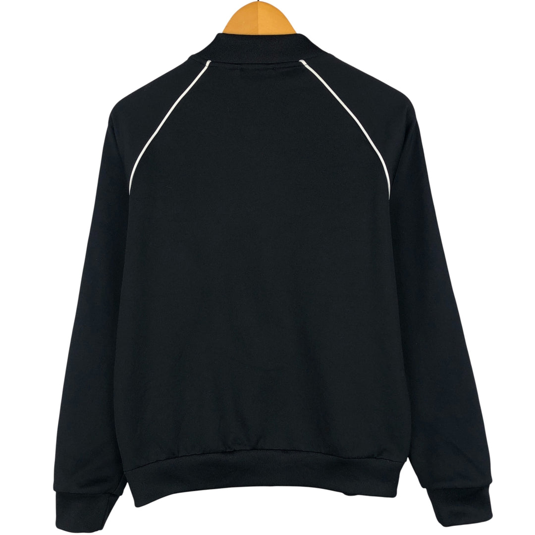 adidas Originals Jersey Track Jacket, Men's Medium, Full Zip polyester black type Vintage Second Hand
