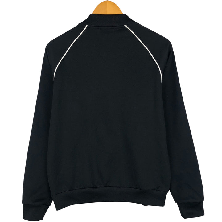 adidas Originals Jersey Track Jacket, Men's Medium, Full Zip polyester black type Vintage Second Hand