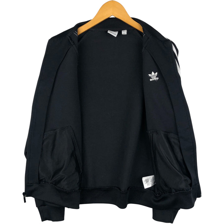 adidas Originals Jersey Track Jacket, Men's Medium, Full Zip polyester black type Vintage Second Hand