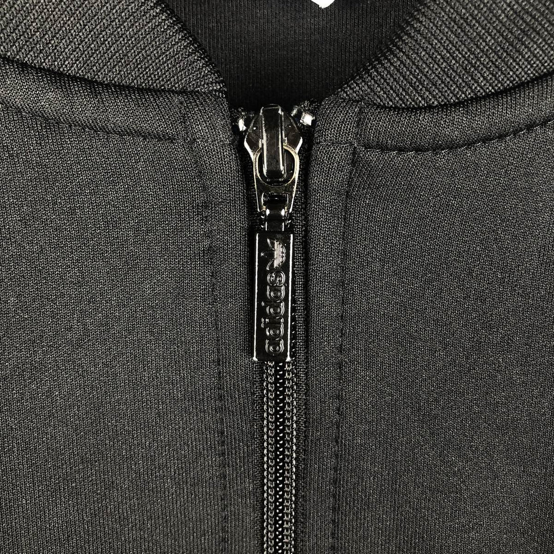 adidas Originals Jersey Track Jacket, Men's Medium, Full Zip polyester black type Vintage Second Hand