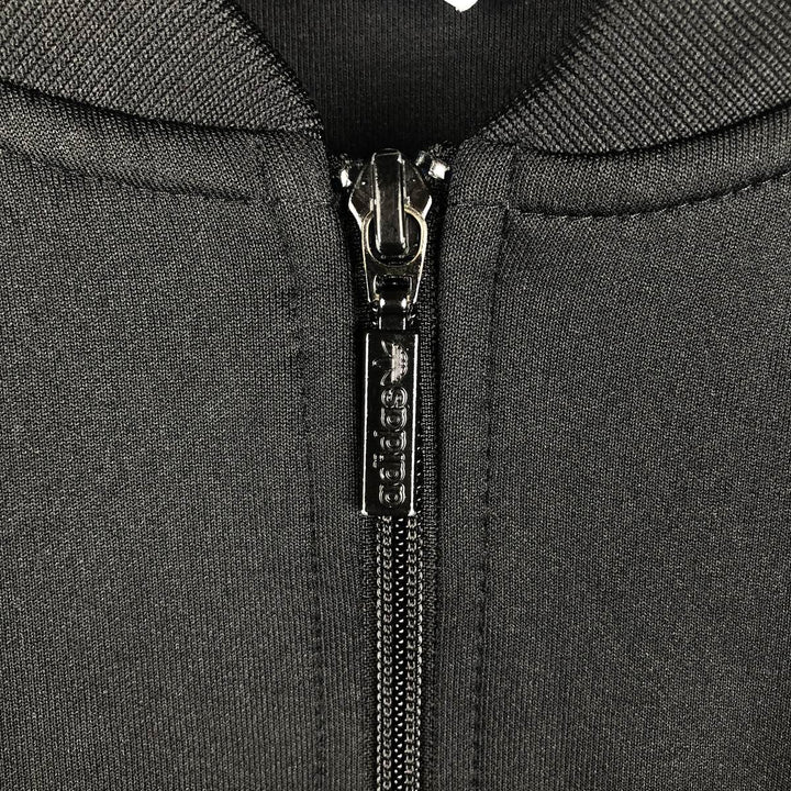 adidas Originals Jersey Track Jacket, Men's Medium, Full Zip polyester black type Vintage Second Hand