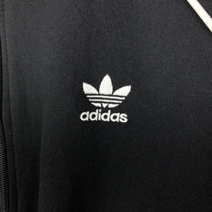 adidas Originals Jersey Track Jacket, Men's Medium, Full Zip polyester black type Vintage Second Hand