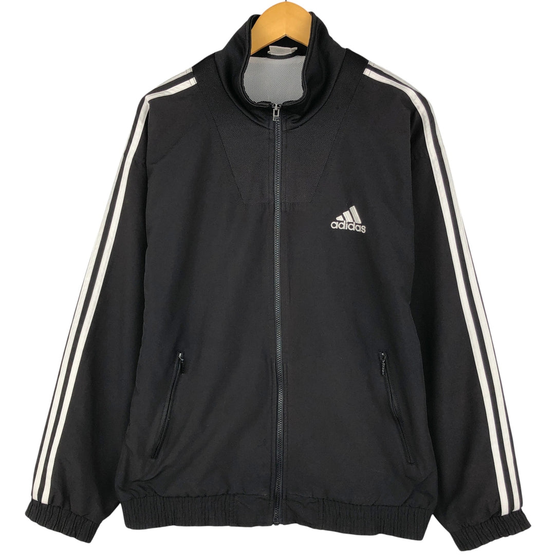 90'S Adidas Jersey Track Jacket Men's M Vintage polyester black type Vintage Second Hand