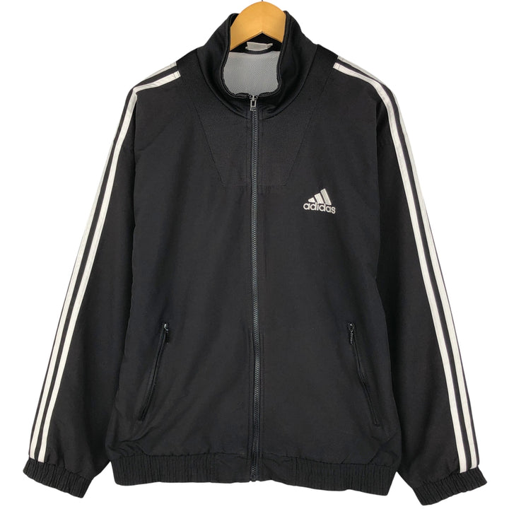 90'S Adidas Jersey Track Jacket Men's M Vintage polyester black type Vintage Second Hand