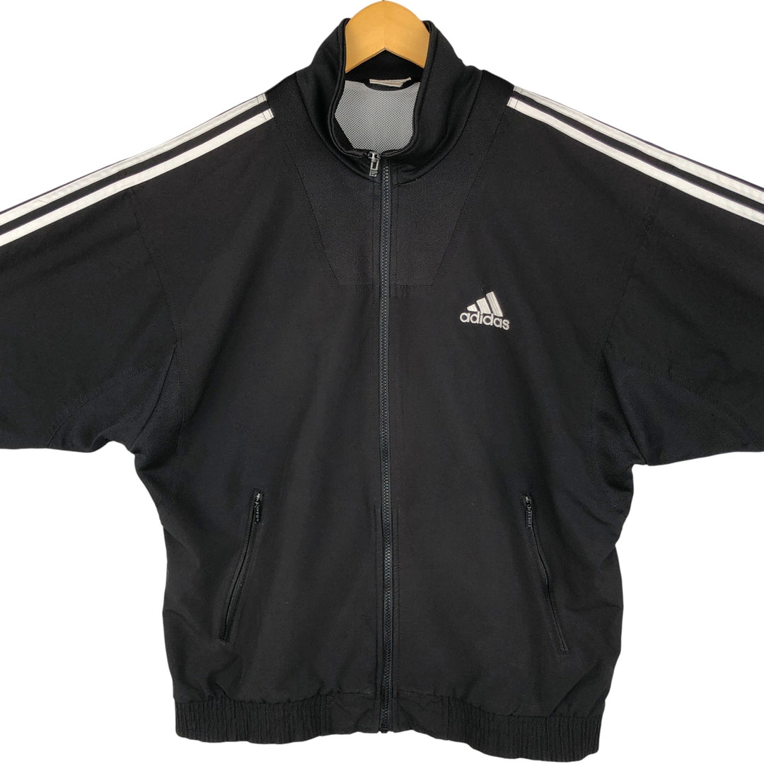 90'S Adidas Jersey Track Jacket Men's M Vintage polyester black type Vintage Second Hand
