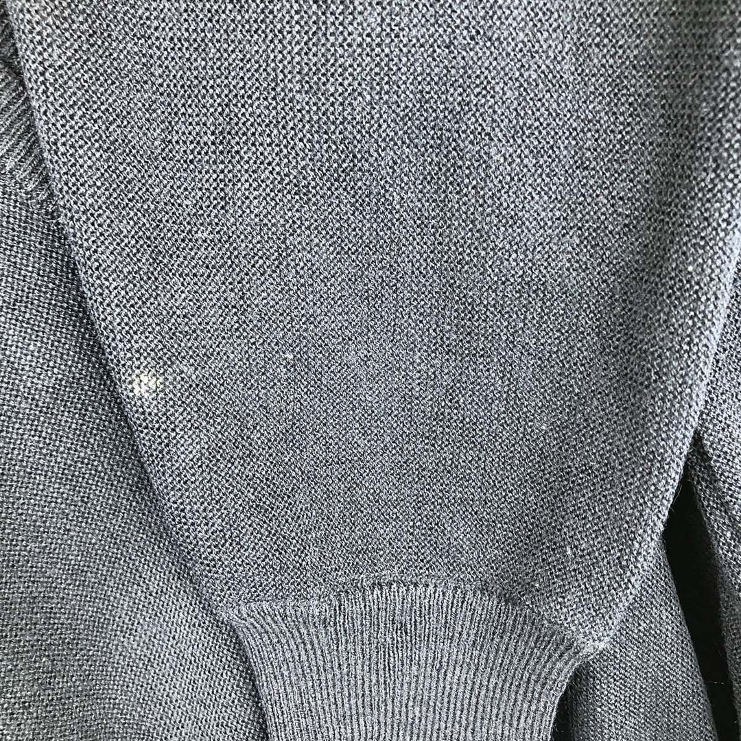 Vintage 70s-80'S Lacoste Chemise acrylic knit cardigan, men's size M acrylic navy blue type Vintage Second Hand