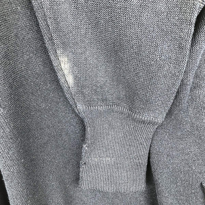 Vintage 70s-80'S Lacoste Chemise acrylic knit cardigan, men's size M acrylic navy blue type Vintage Second Hand