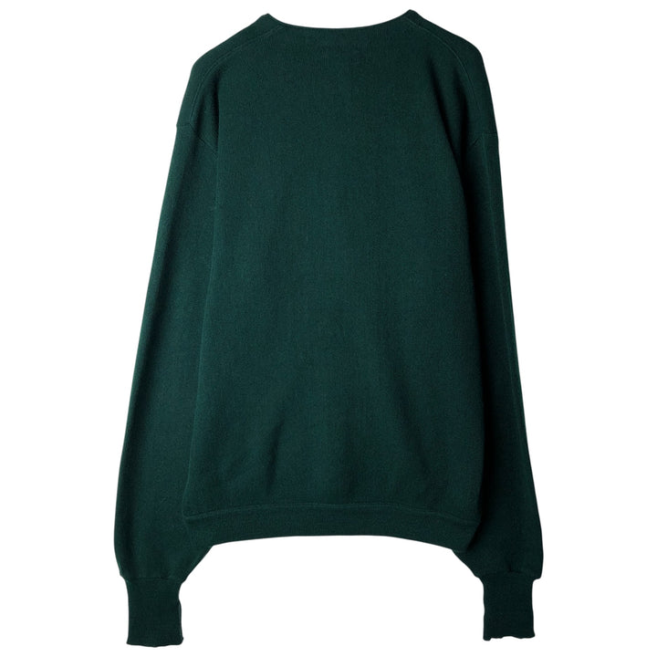 IZOD Acrylic Knit Cardigan, Men's XL acrylic green type Vintage Second Hand