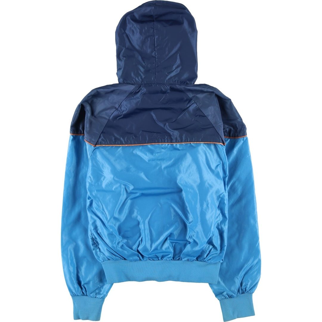 1980'S Nike Navy Blue Tag Two-Tone Hooded Windbreaker Men's Size Small unclear Blue type light blue Vintage Second Hand