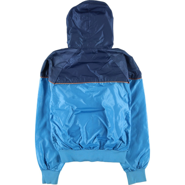 1980'S Nike Navy Blue Tag Two-Tone Hooded Windbreaker Men's Size Small unclear Blue type light blue Vintage Second Hand