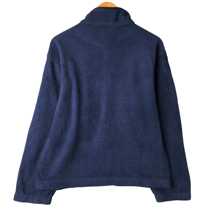 Eddie Bauer fleece jacket, men's size S polyester navy blue type Vintage Second Hand