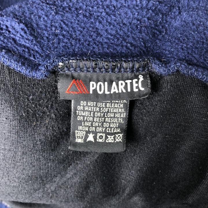 Eddie Bauer fleece jacket, men's size S polyester navy blue type Vintage Second Hand