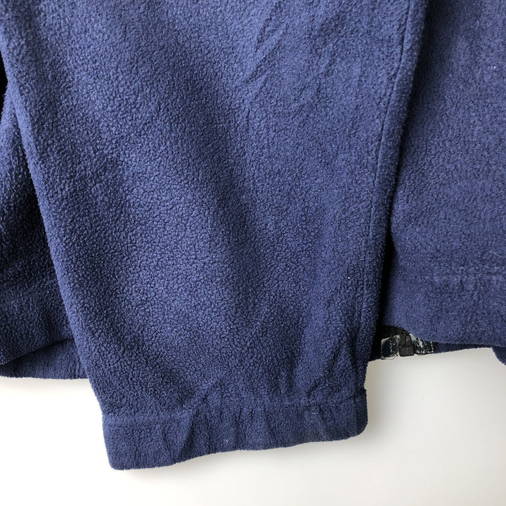 Eddie Bauer fleece jacket, men's size S polyester navy blue type Vintage Second Hand