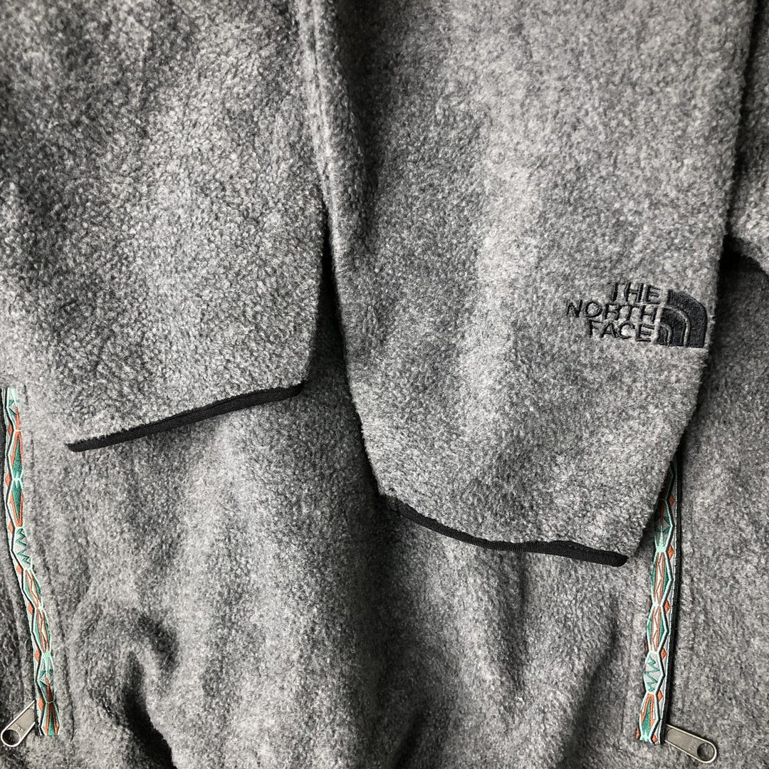 The North Face Half-Zip Fleece Pullover, Made in USA, Men's Size Small polyester gray type Vintage Second Hand