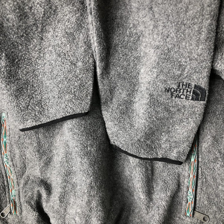 The North Face Half-Zip Fleece Pullover, Made in USA, Men's Size Small polyester gray type Vintage Second Hand