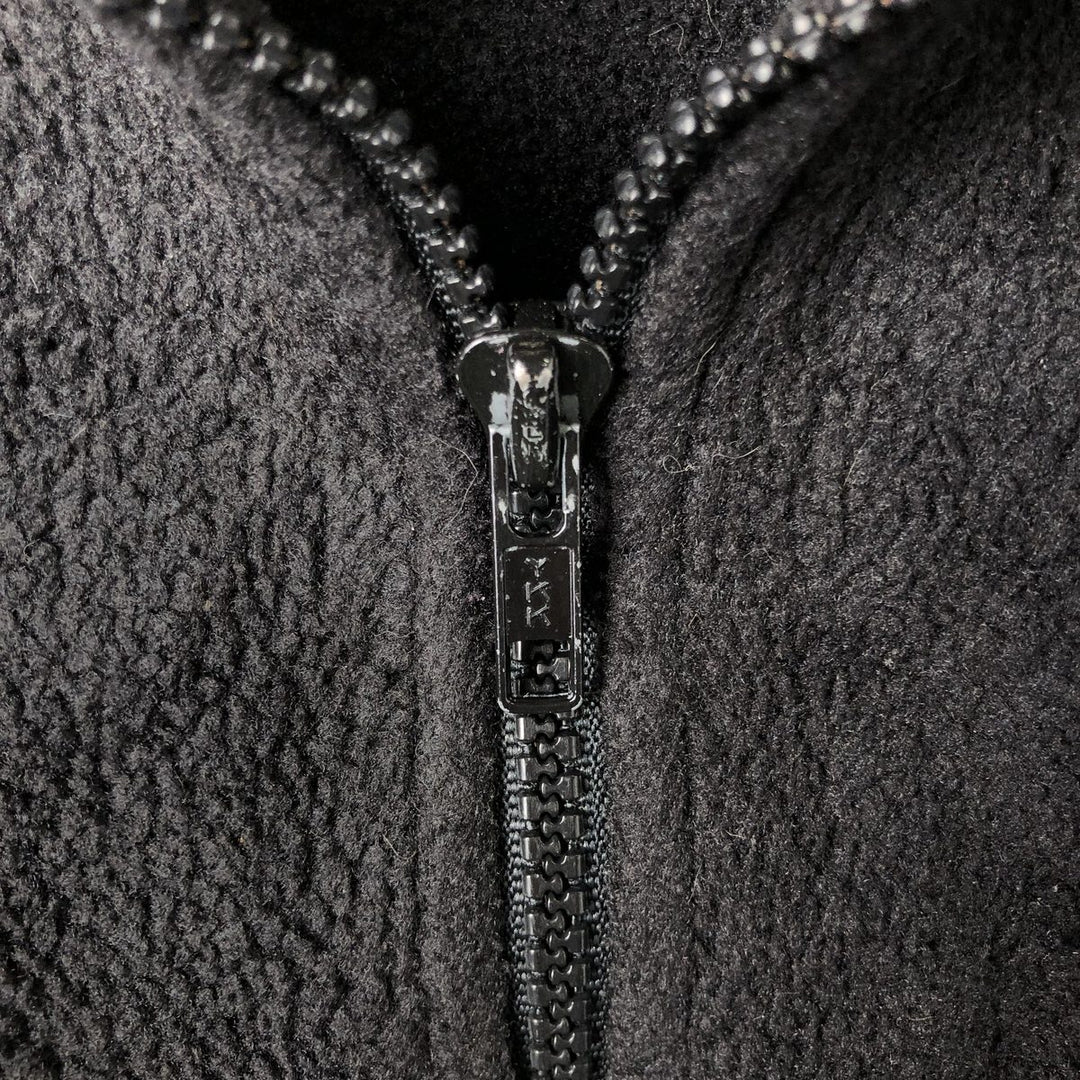 Eddie Bauer Half-Zip Fleece Pullover, Men's Size L polyester black type Vintage Second Hand