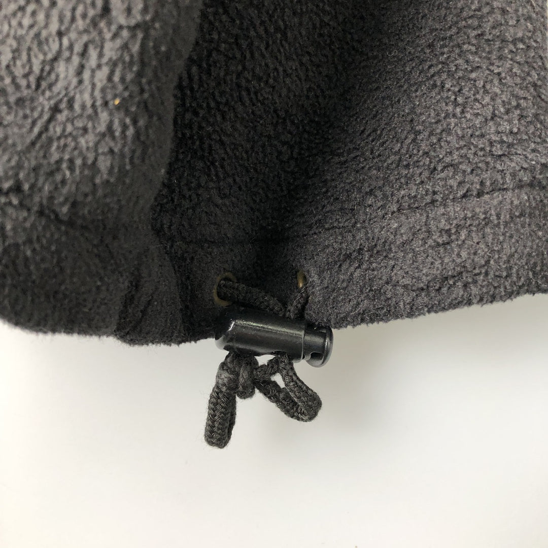 Eddie Bauer Half-Zip Fleece Pullover, Men's Size L polyester black type Vintage Second Hand